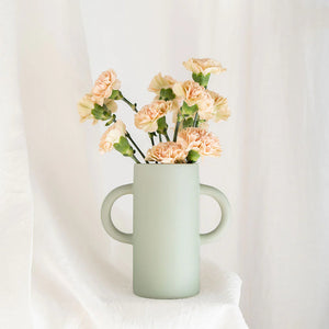 Vase à anses vert