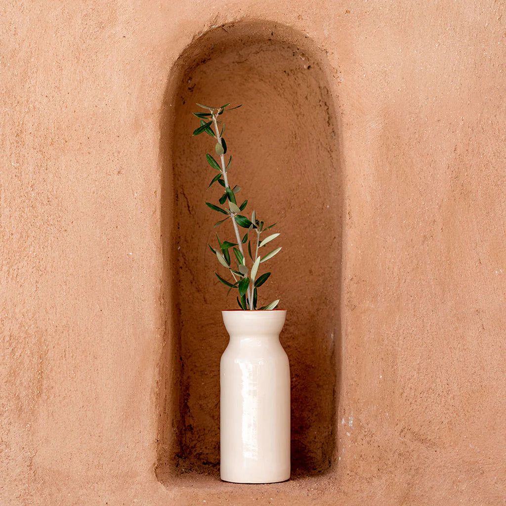 Vase Totem Mediterranea Blanc